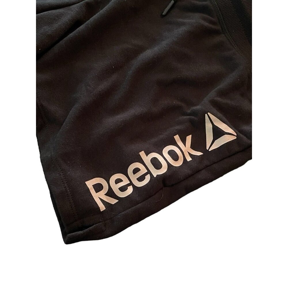 Women’s Reebok‎ Level Up Shorts Black Relaxed Short SZ XL Drawstring - NWT - Picture 4 of 11